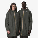 K-Way Le Vrai 4.0 Eiffel Orsetto Mixte Green Blackish – Veste Imperméable Chaude Homme & Femme