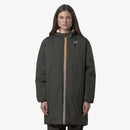 K-Way Le Vrai 4.0 Eiffel Orsetto Mixte Green Blackish – Veste Imperméable Chaude Homme & Femme