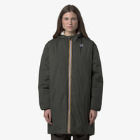 K-Way Le Vrai 4.0 Eiffel Orsetto Mixte Green Blackish – Veste Imperméable Chaude Homme & Femme