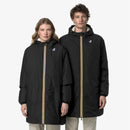 K-Way Le Vrai 4.0 Eiffel Orsetto Noir Mixte – Veste Imperméable à Capuche Chaude Unisexe Hiver
