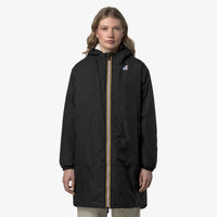 K-Way Le Vrai 4.0 Eiffel Orsetto Noir Mixte – Veste Imperméable à Capuche Chaude Unisexe Hiver