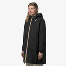 K-Way Le Vrai 4.0 Eiffel Orsetto Noir Mixte – Veste Imperméable à Capuche Chaude Unisexe Hiver