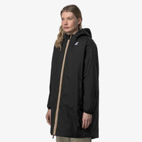 K-Way Le Vrai 4.0 Eiffel Orsetto Noir Mixte – Veste Imperméable à Capuche Chaude Unisexe Hiver