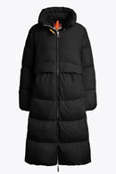 Parajumpers Eyma Femme – Doudoune Bi-Matière Noire, Isolation Hiver, Manteau Chaud et Léger
