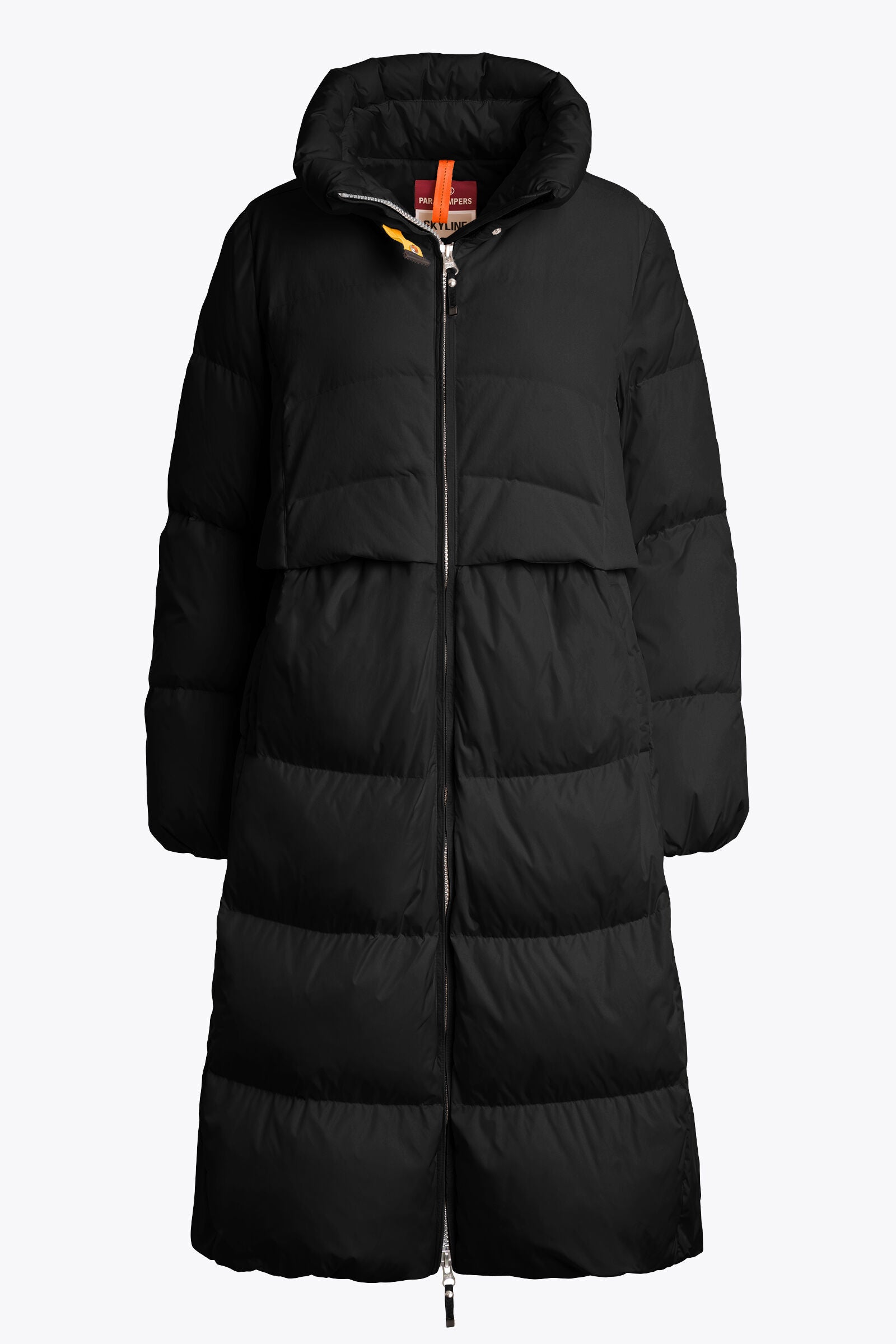 Parajumpers Eyma Femme – Doudoune Bi-Matière Noire, Isolation Hiver, Manteau Chaud et Léger