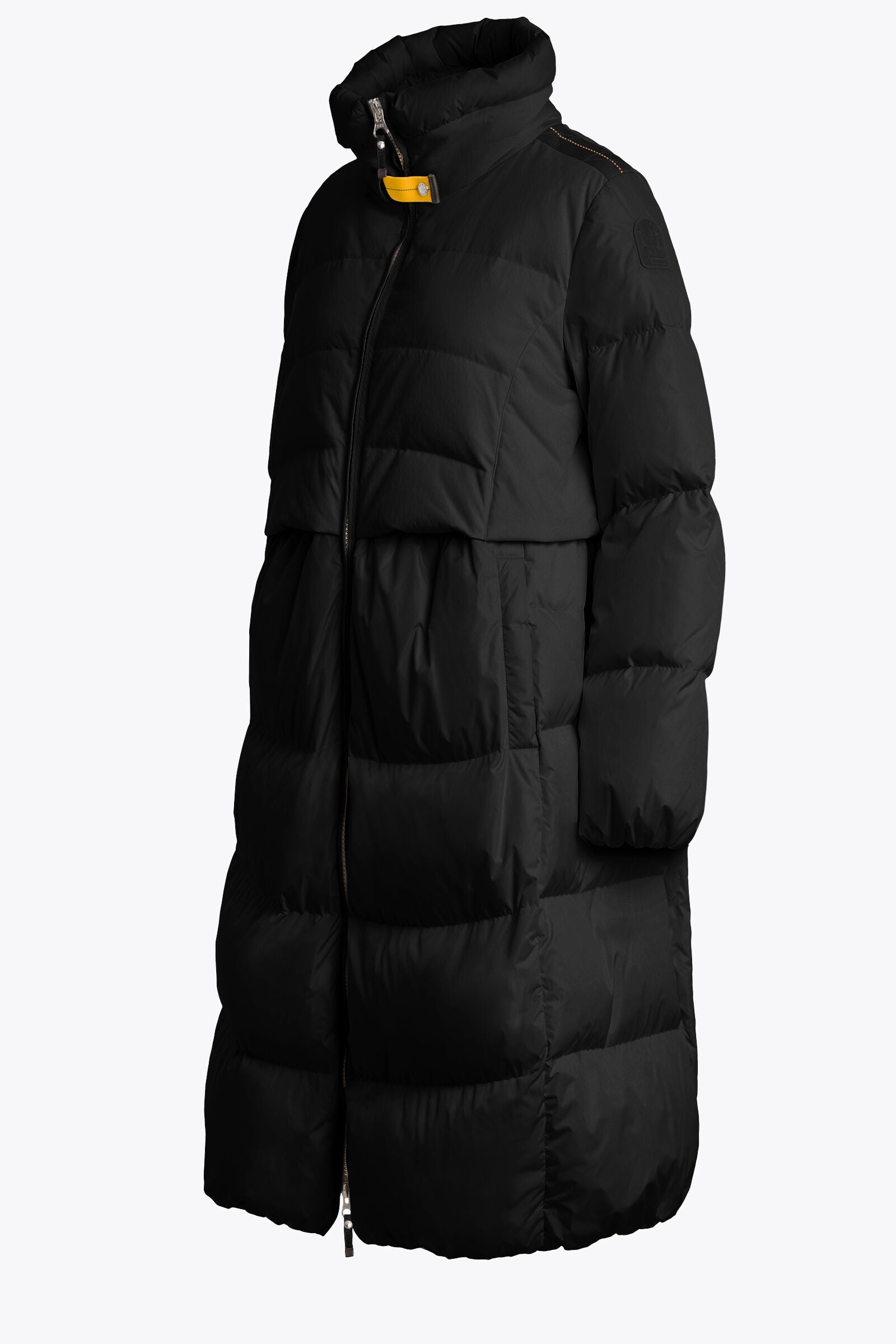 Parajumpers Eyma Femme – Doudoune Bi-Matière Noire, Isolation Hiver, Manteau Chaud et Léger