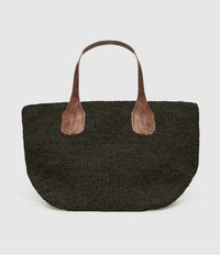 Sac Tokyo II raphia naturel - Cabas artisanal femme fait main Madagascar