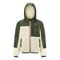 K-Way Enfant Neige Orsetto Kaki – Veste Imperméable Chaude Mixte Hiver Sherpa Garçon Fille