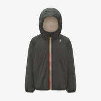 K-Way Enfant Claude Orsetto Kaki Mixte – Veste Imperméable Sherpa Hiver, Paquetable et Respirante