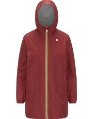 K-Way Sophie Femme – Veste stretch poly-jersey rouge brick imperméable, coupe-vent, élégante | Urban Chic Boutiques