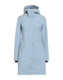 K-Way Femme Stephy Bonded Blue Ciel – Imperméable, Veste Coupe-Vent Respirante, Manteau Mi-Saison avec Capuche