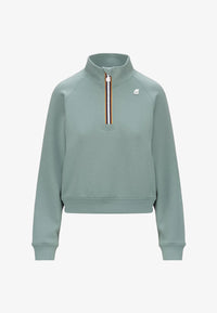 Sweat Vert Amande Femme K-Way Jeunne Light Spacer – Pull Sport et Streetwear Confortable