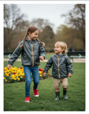 Kway Claude enfants Kaki – Veste imperméable coupe-vent capuche | Urban Chic Boutiques