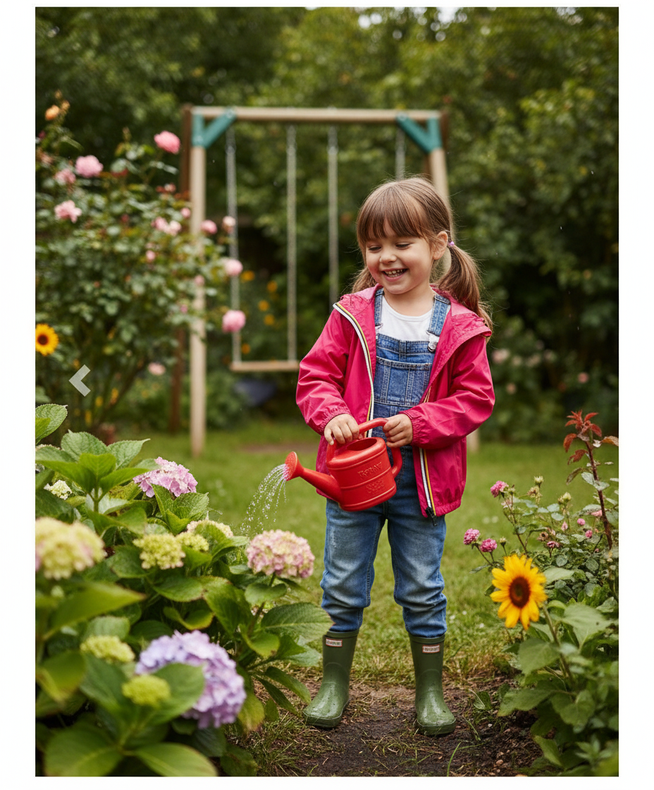 Veste K-Way Claude Enfant Framboise – Imperméable, Coupe-Vent, Légère, Capuche – Tailles 3 à 12 ans