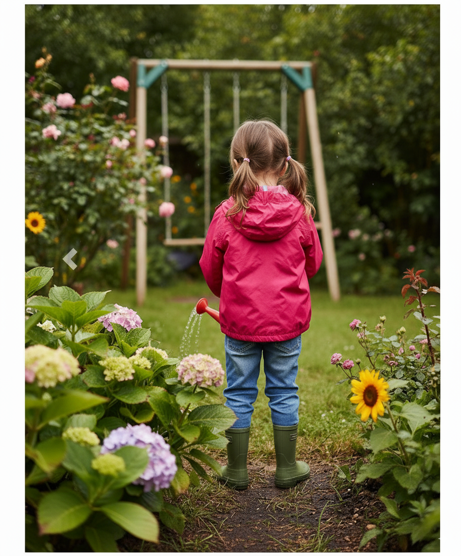 Veste K-Way Claude Enfant Framboise – Imperméable, Coupe-Vent, Légère, Capuche – Tailles 3 à 12 ans