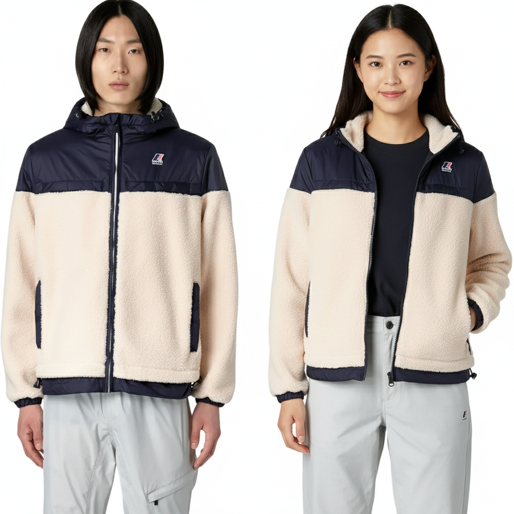 Kway Le Vrai 3.0 Jildaz Orsetto Mixte – Imperméable Veste Ecru Bleu Marine, Homme Femme