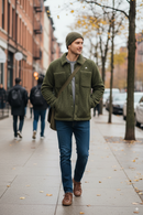 K-Way Cameron Sherpa Polaire Vert Homme – Veste Confortable, Imperméable, Style Urbain