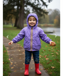 Kway Claude Enfant Violet – Imperméable Coupe-Vent Léger Fille ou Garçon