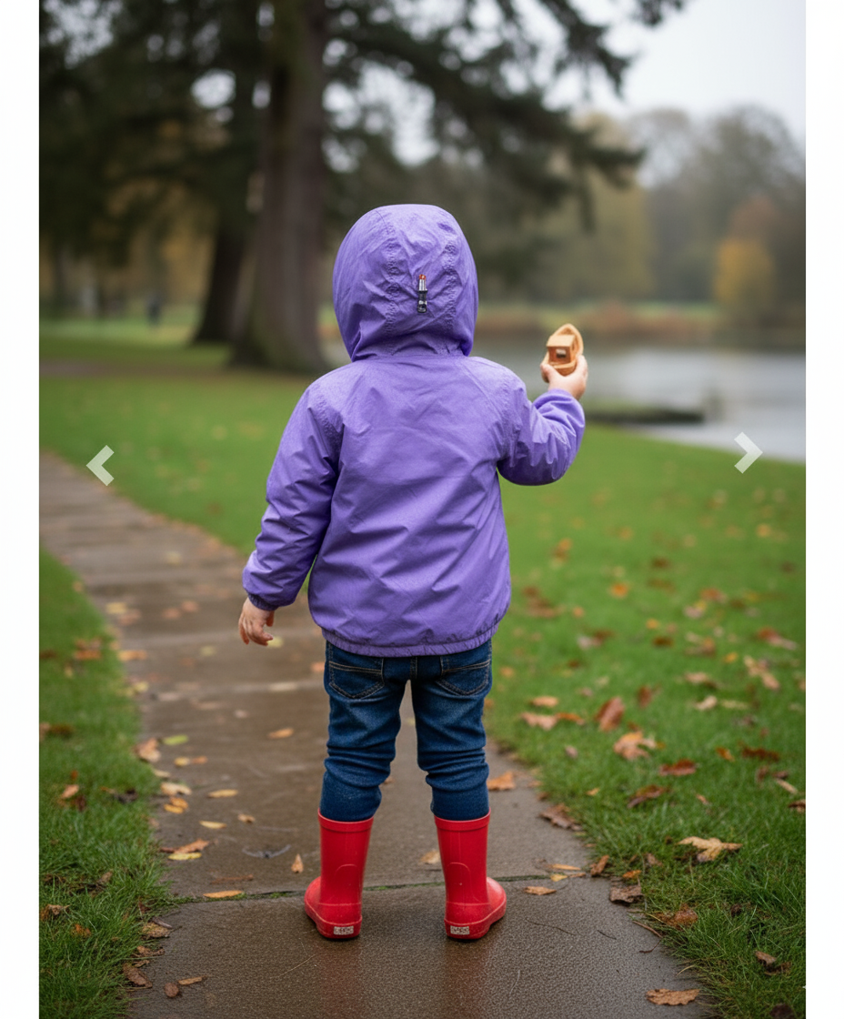 Kway Claude Enfant Violet – Imperméable Coupe-Vent Léger Fille ou Garçon