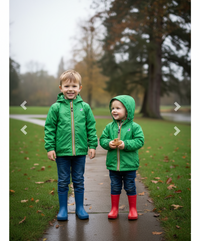 K-Way Claude Enfant Vert - Veste Imperméable Légère et Paquetable