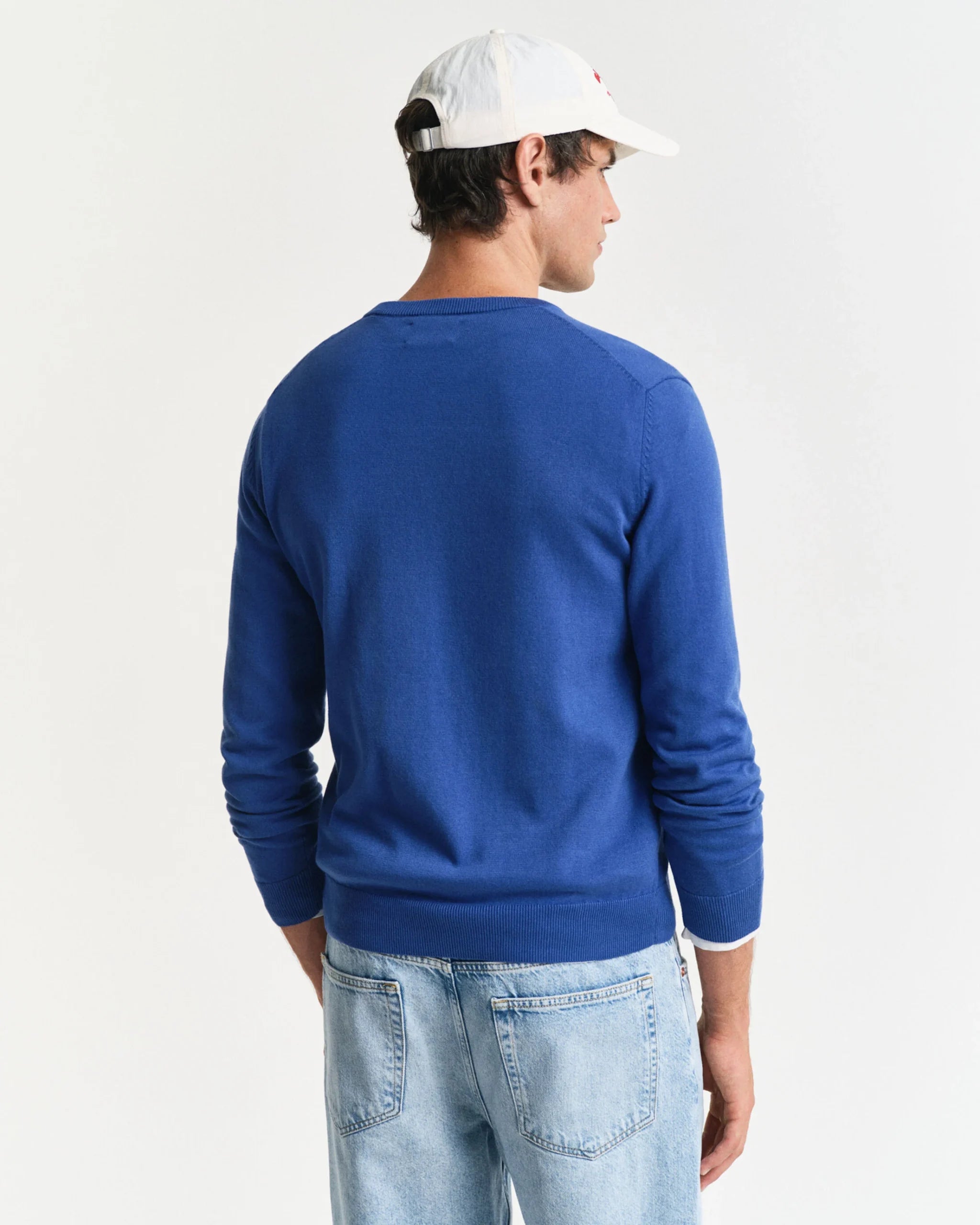 Pull en coton col en V homme élégant et confortable - Plusieurs coloris - Gant