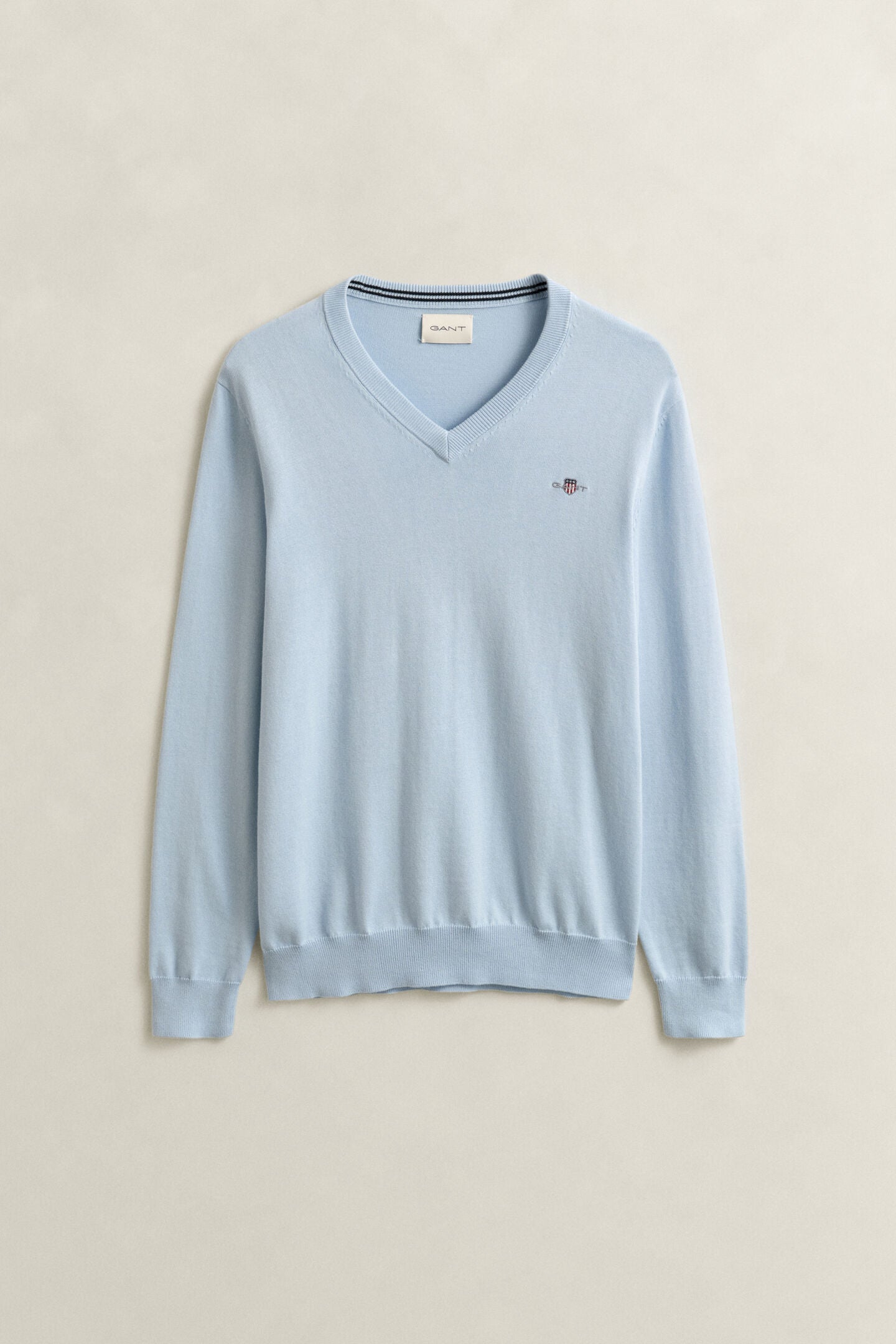 Pull en coton col en V homme élégant et confortable - Plusieurs coloris - Gant