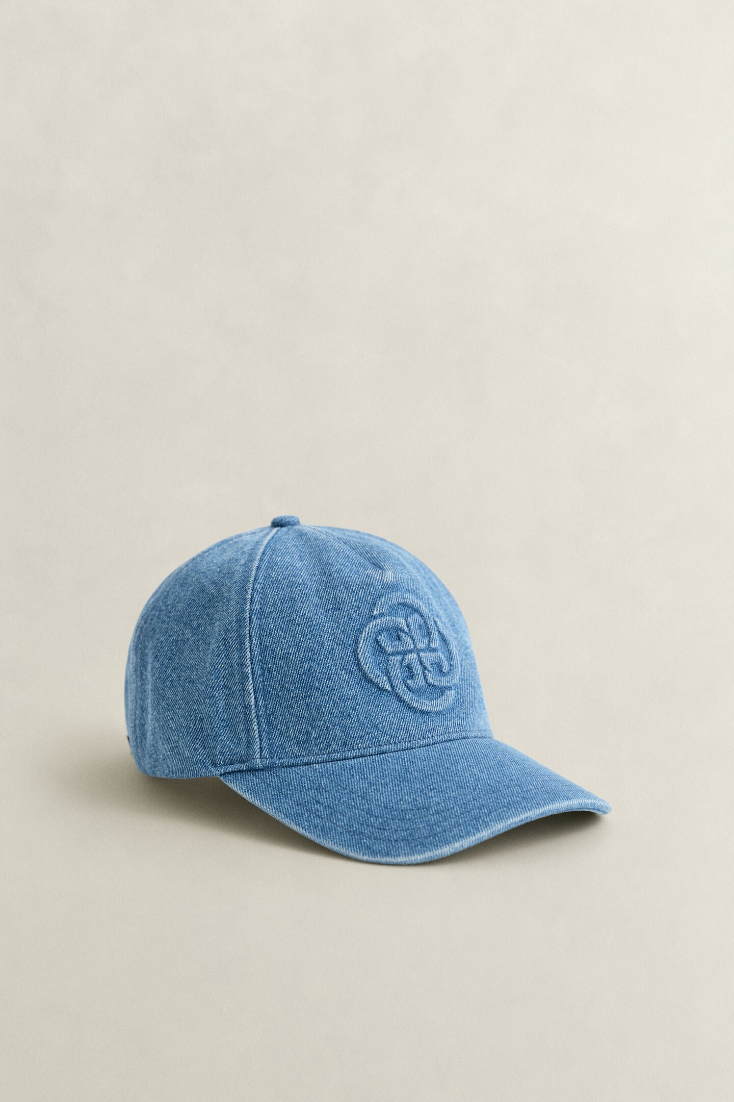 Casquette en denim bleu avec logo brodé – Gant