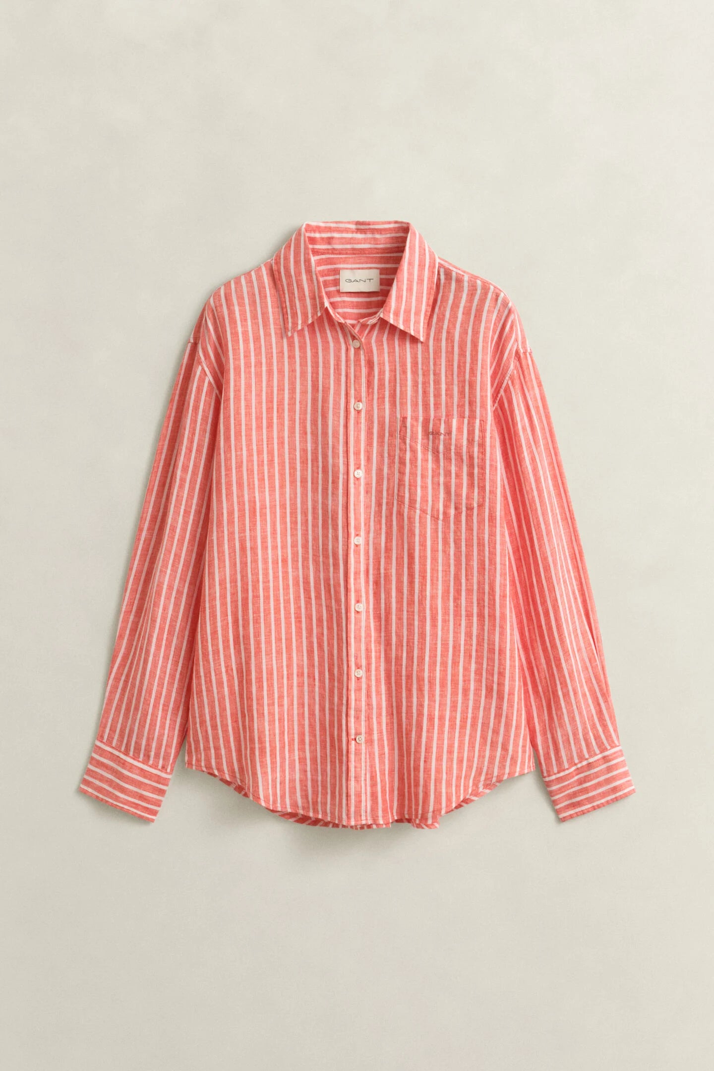 Chemise relaxed fit en lin à rayures femme – Élégance naturelle et confort - Gant