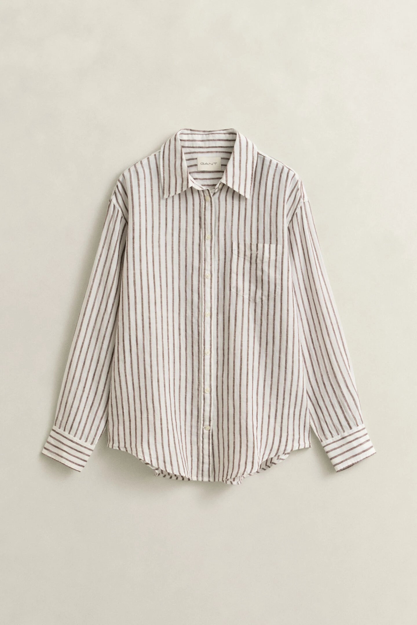 Chemise relaxed fit en lin à rayures femme – Élégance naturelle et confort - Gant