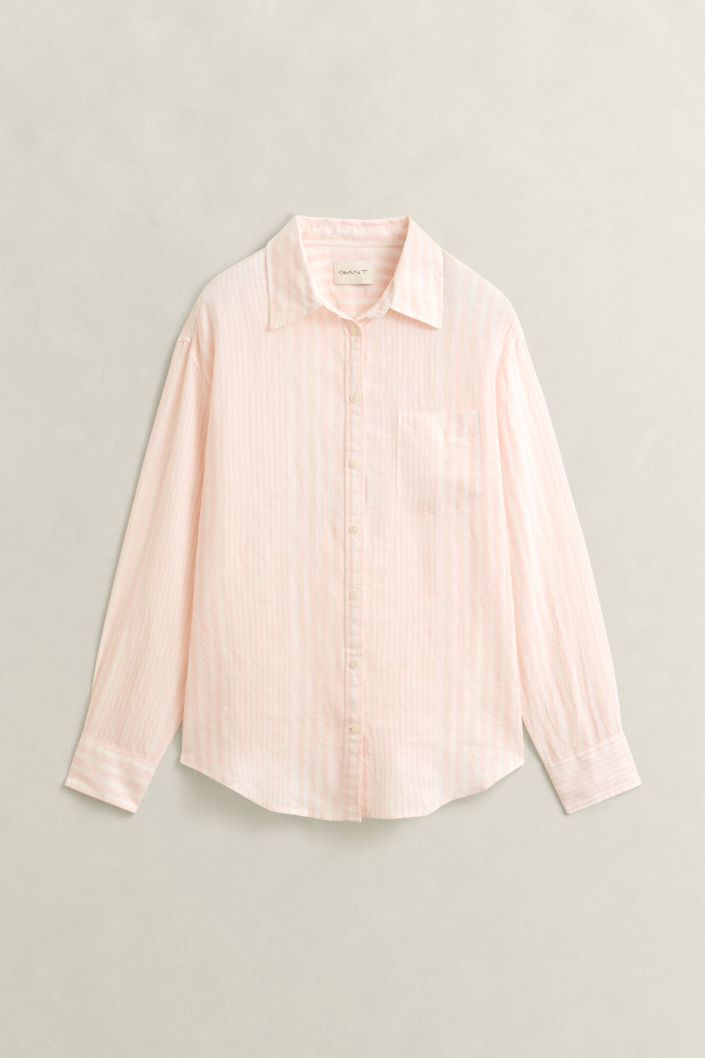 Chemise relaxed fit en lin à rayures femme – Élégance naturelle et confort - Gant
