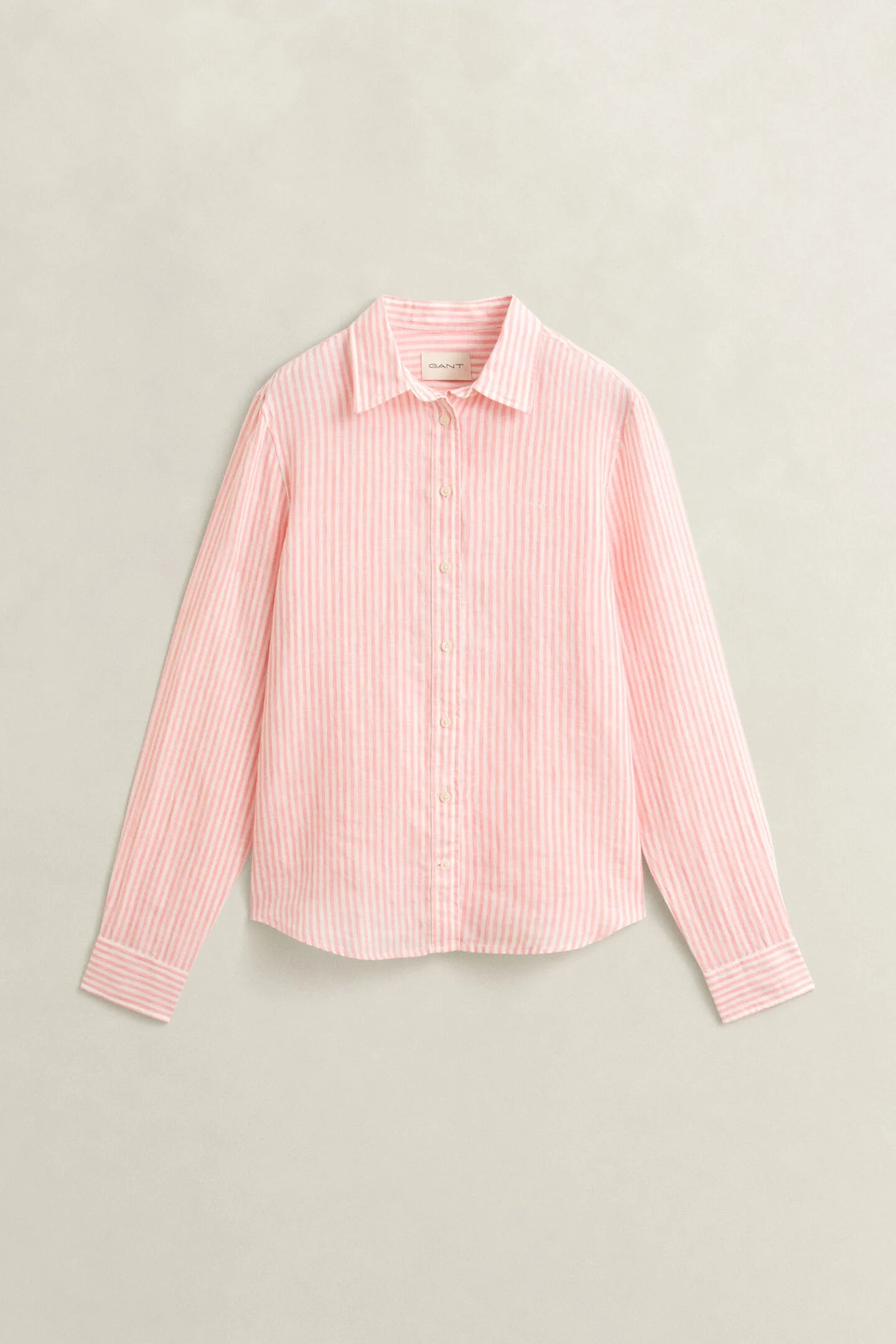 Chemise en lin à rayures regular fit femme - GANT