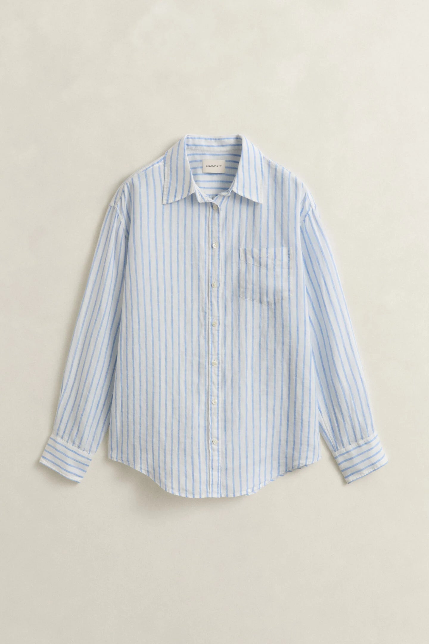 Chemise relaxed fit en lin à rayures femme – Élégance naturelle et confort - Gant