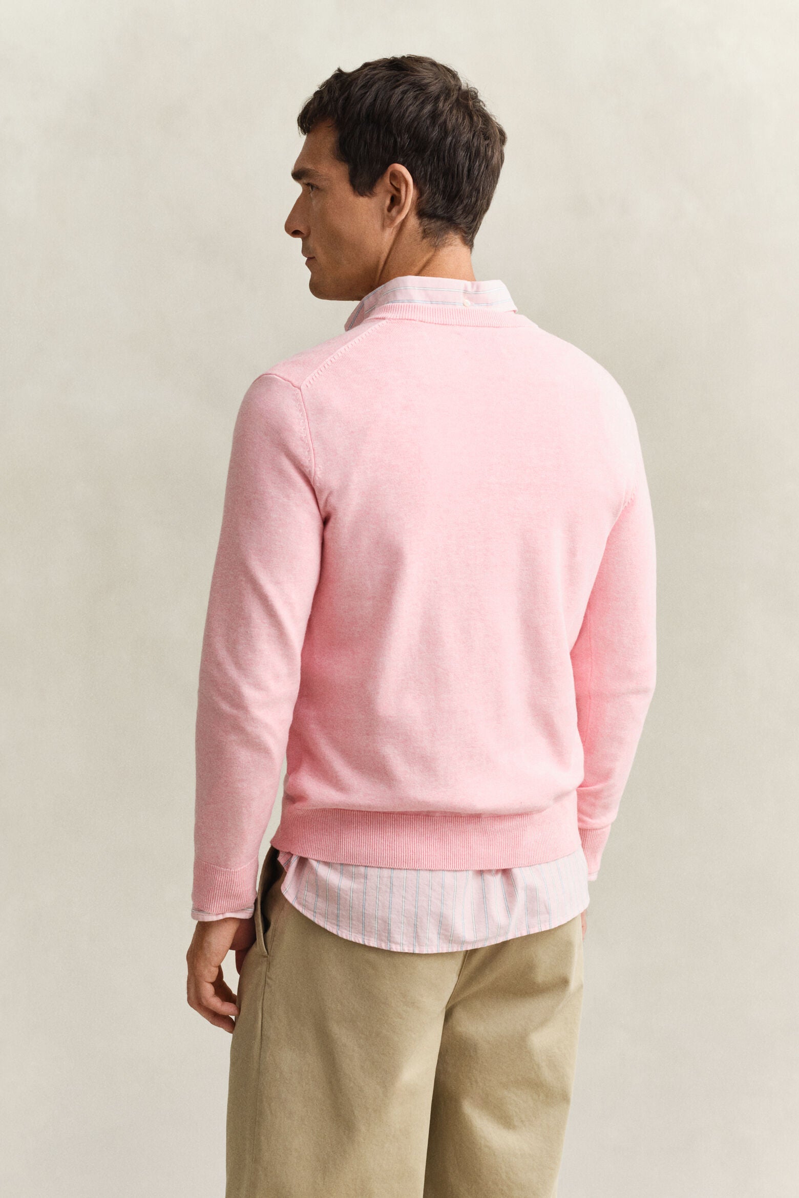 Pull en coton col en V homme élégant et confortable - Plusieurs coloris - Gant