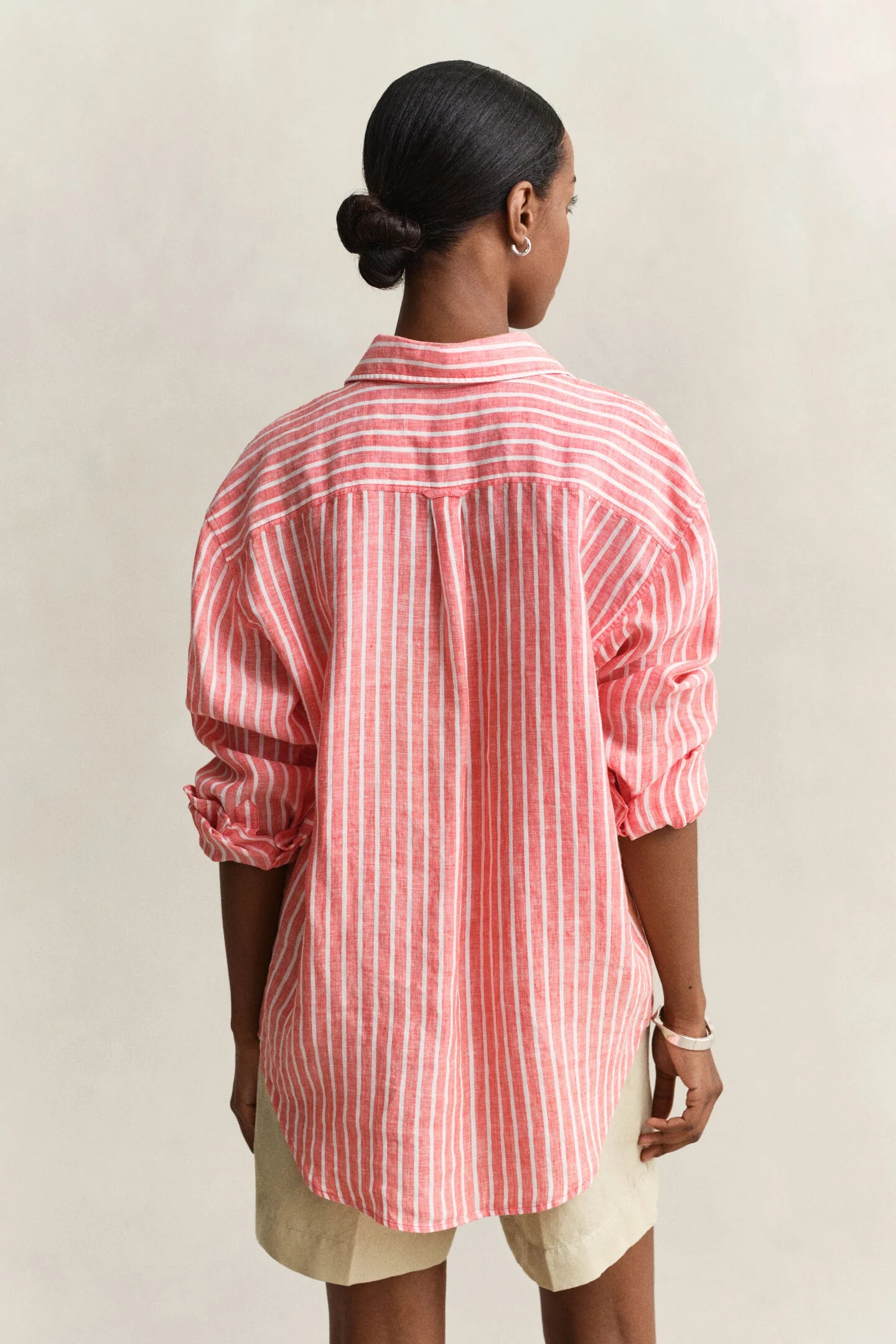 Chemise relaxed fit en lin à rayures femme – Élégance naturelle et confort - Gant