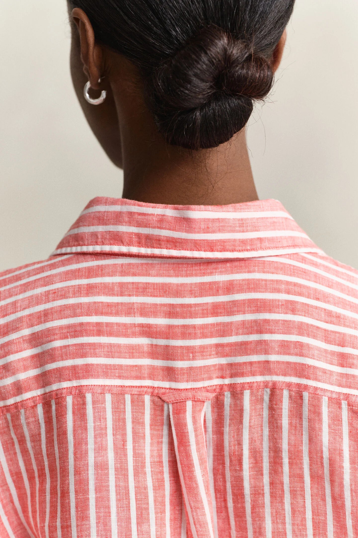 Chemise relaxed fit en lin à rayures femme – Élégance naturelle et confort - Gant