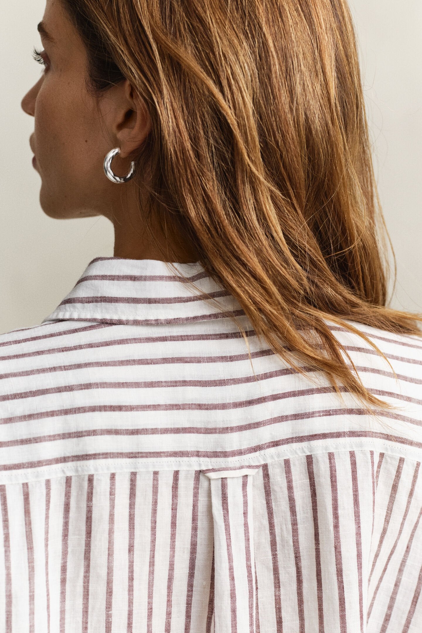 Chemise relaxed fit en lin à rayures femme – Élégance naturelle et confort - Gant