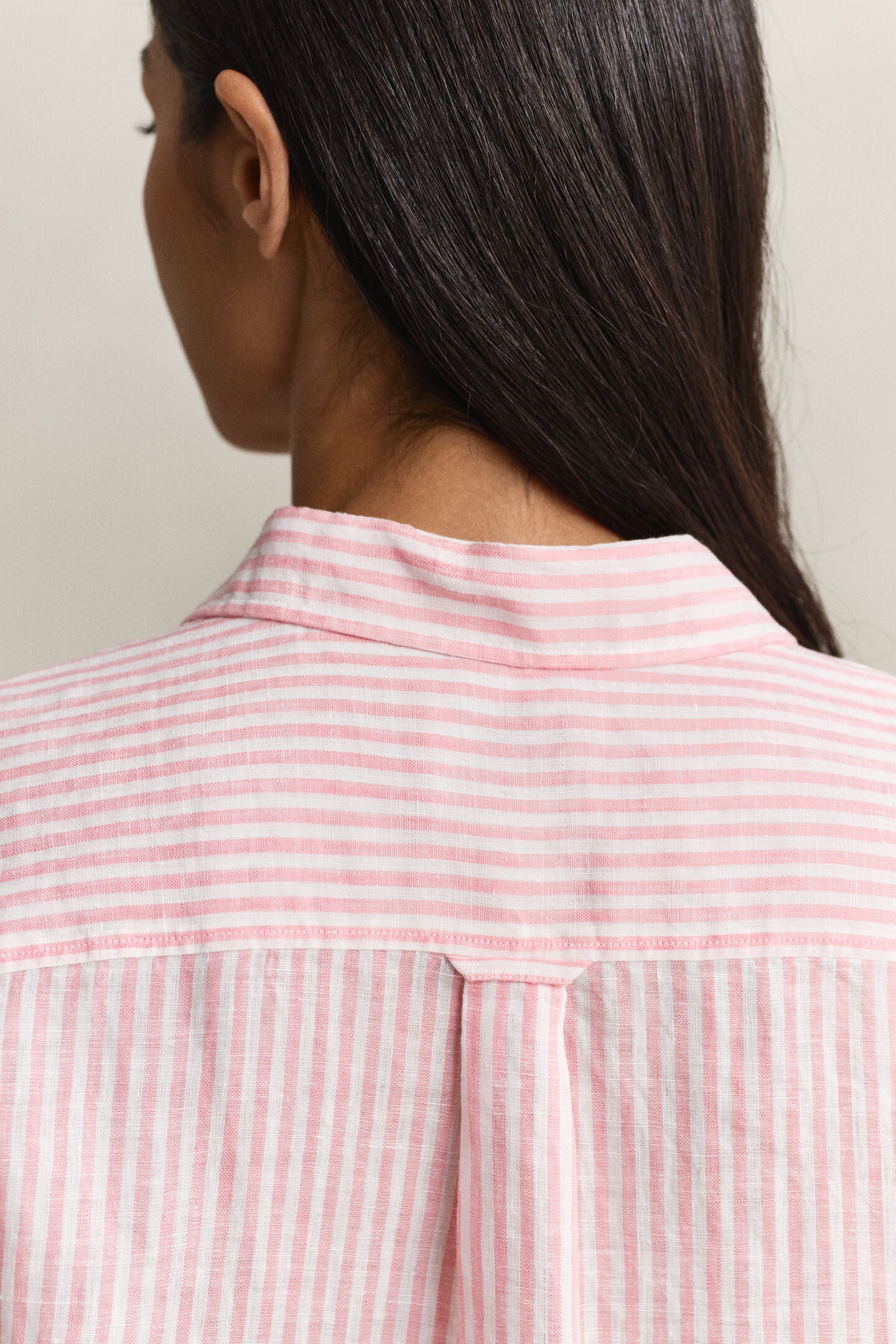 Chemise en lin à rayures regular fit femme - GANT
