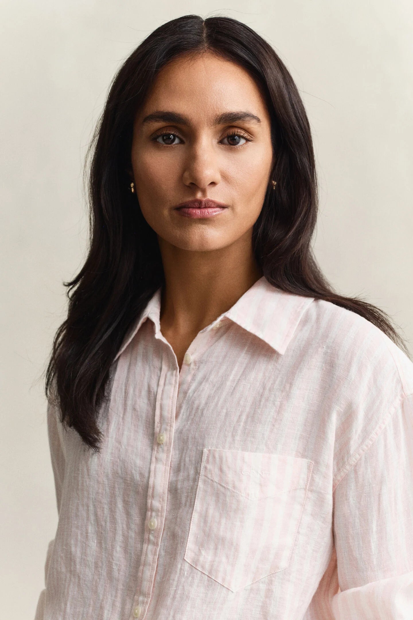 Chemise relaxed fit en lin à rayures femme – Élégance naturelle et confort - Gant