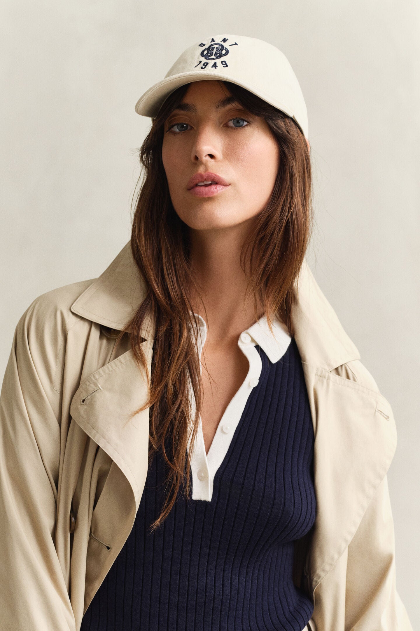 Casquette en sergé de coton Graphic élégante et intemporelle – Gant