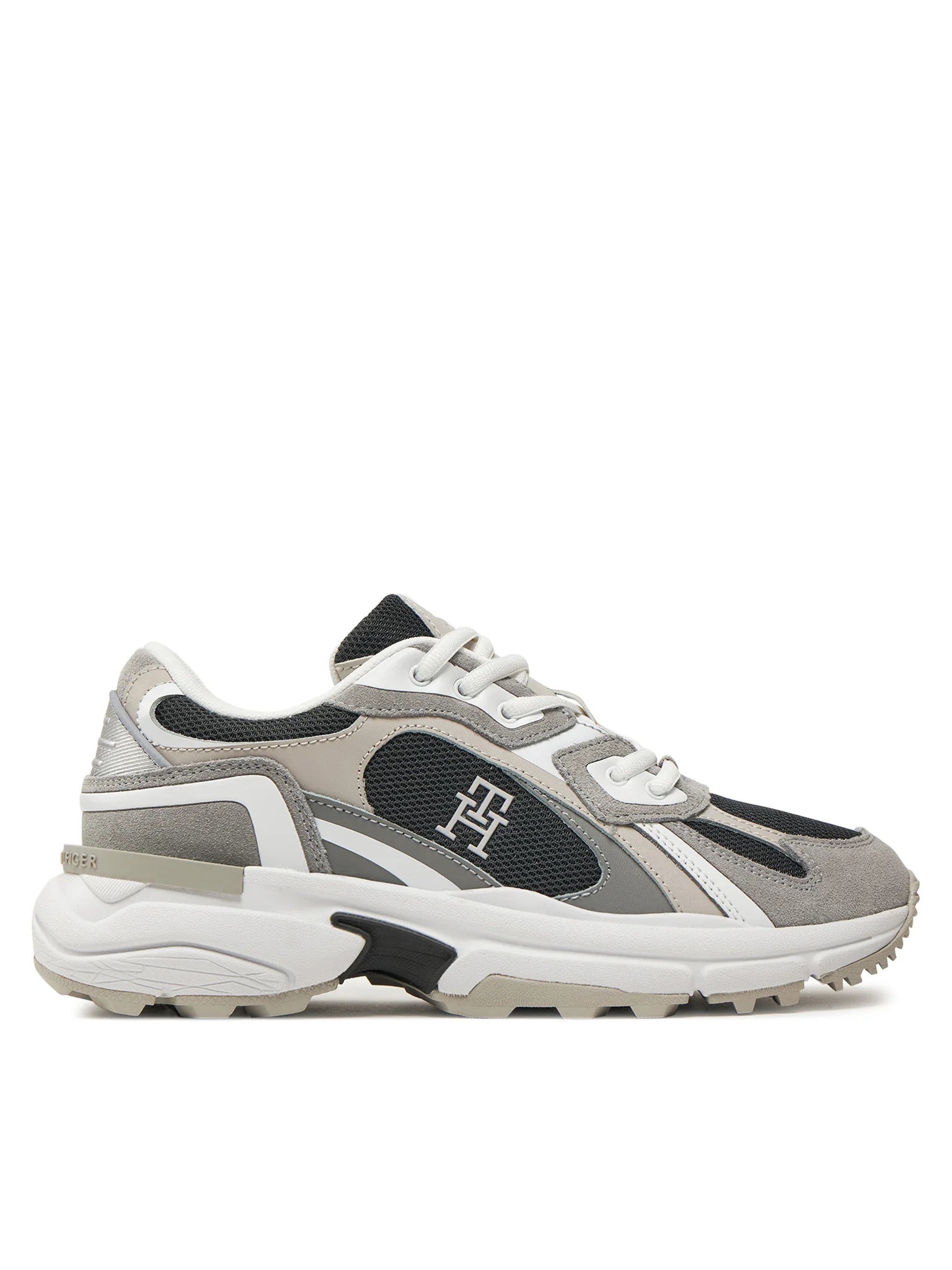 Baskets Femme Tommy Hilfiger Modern Rugged Runner Gris, Noir, Blanc – Chaussures tendance, confort et style
