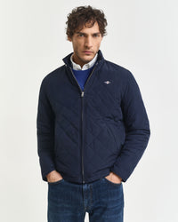 Veste matelassée homme bleu marine Gant | Quilted Windcheater | Vestes bomber hiver mi-saison