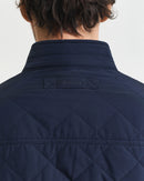 Veste matelassée homme bleu marine Gant | Quilted Windcheater | Vestes bomber hiver mi-saison