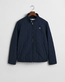 Veste matelassée homme bleu marine Gant | Quilted Windcheater | Vestes bomber hiver mi-saison