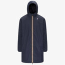 K-Way Le Vrai 4.0 Warm Eiffel Bleu Marine Mixte – Veste imperméable coupe-vent unisexe, Automne/Hiver