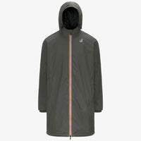 K-Way Le Vrai 4.0 Warm Eiffel Green Blackish Mixte – Veste imperméable coupe-vent unisexe, Automne/Hiver