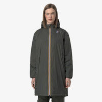 K-Way Le Vrai 4.0 Warm Eiffel Green Blackish Mixte – Veste imperméable coupe-vent unisexe, Automne/Hiver