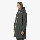 K-Way Le Vrai 4.0 Warm Eiffel Green Blackish Mixte – Veste imperméable coupe-vent unisexe, Automne/Hiver
