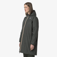K-Way Le Vrai 4.0 Warm Eiffel Green Blackish Mixte – Veste imperméable coupe-vent unisexe, Automne/Hiver